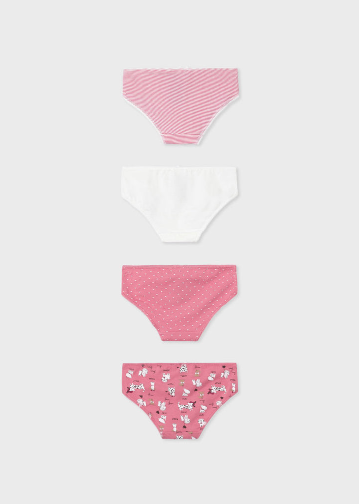Mayoral Girls Briefs 4 Pack  10454-50  Peonia
