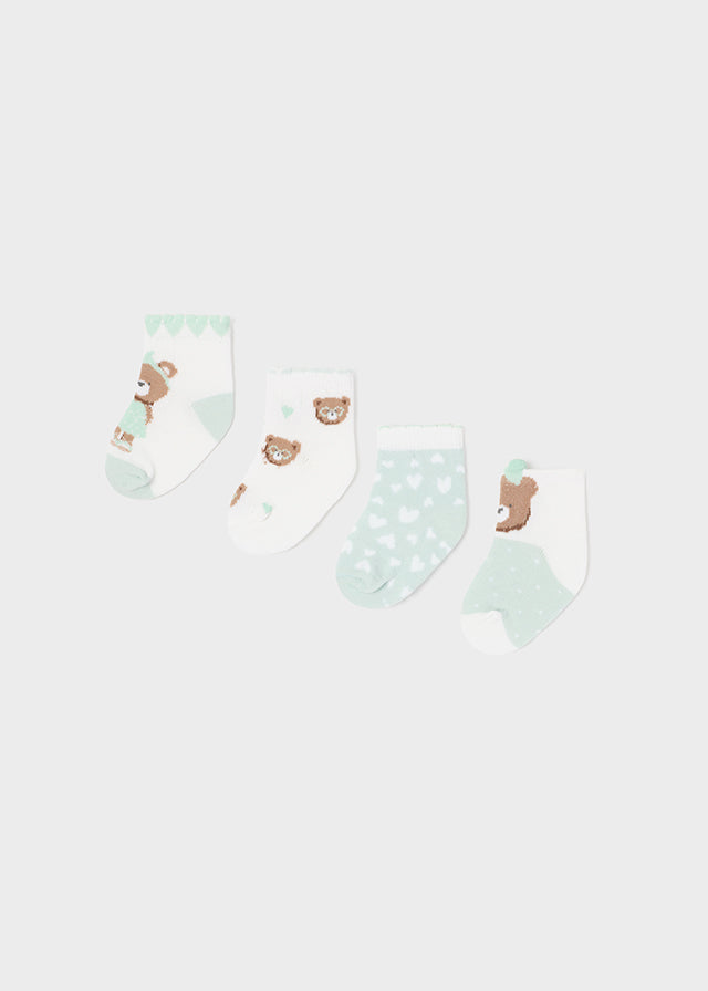 Mayoral Baby Girl 4pc Sock Set  9592-51 Misty