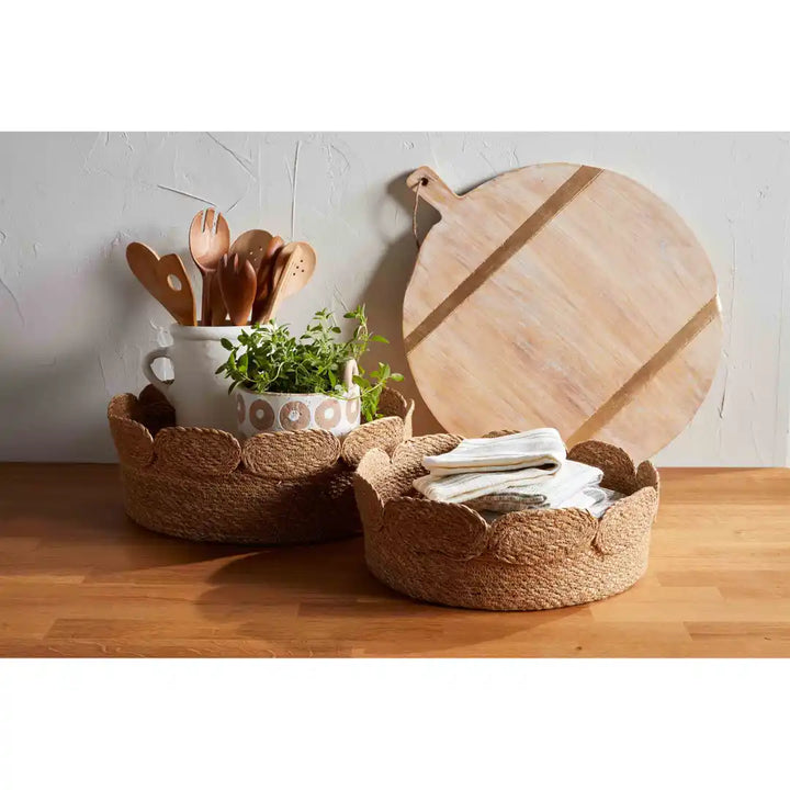 Mudpie Scalloped Basket M40130142