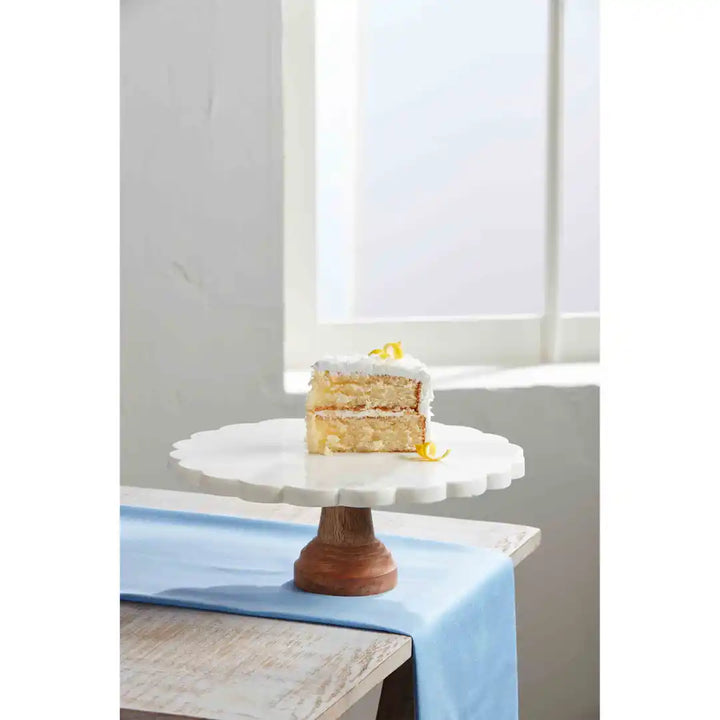 Mudpie Scallop Marble Cake Stand  M41320039