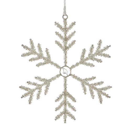 Raz Beaded Snowflake Ornament 4227330*