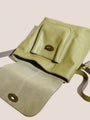 White Stuff Lily Twist Lock Mini Backpack  438300  Mid Green