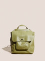 White Stuff Lily Twist Lock Mini Backpack  438300  Mid Green