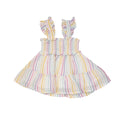 Angel Dear Baby Girl Smocked Ruffle Sundress/Diaper Cover  466S3RAI1 Rainbow Stripe