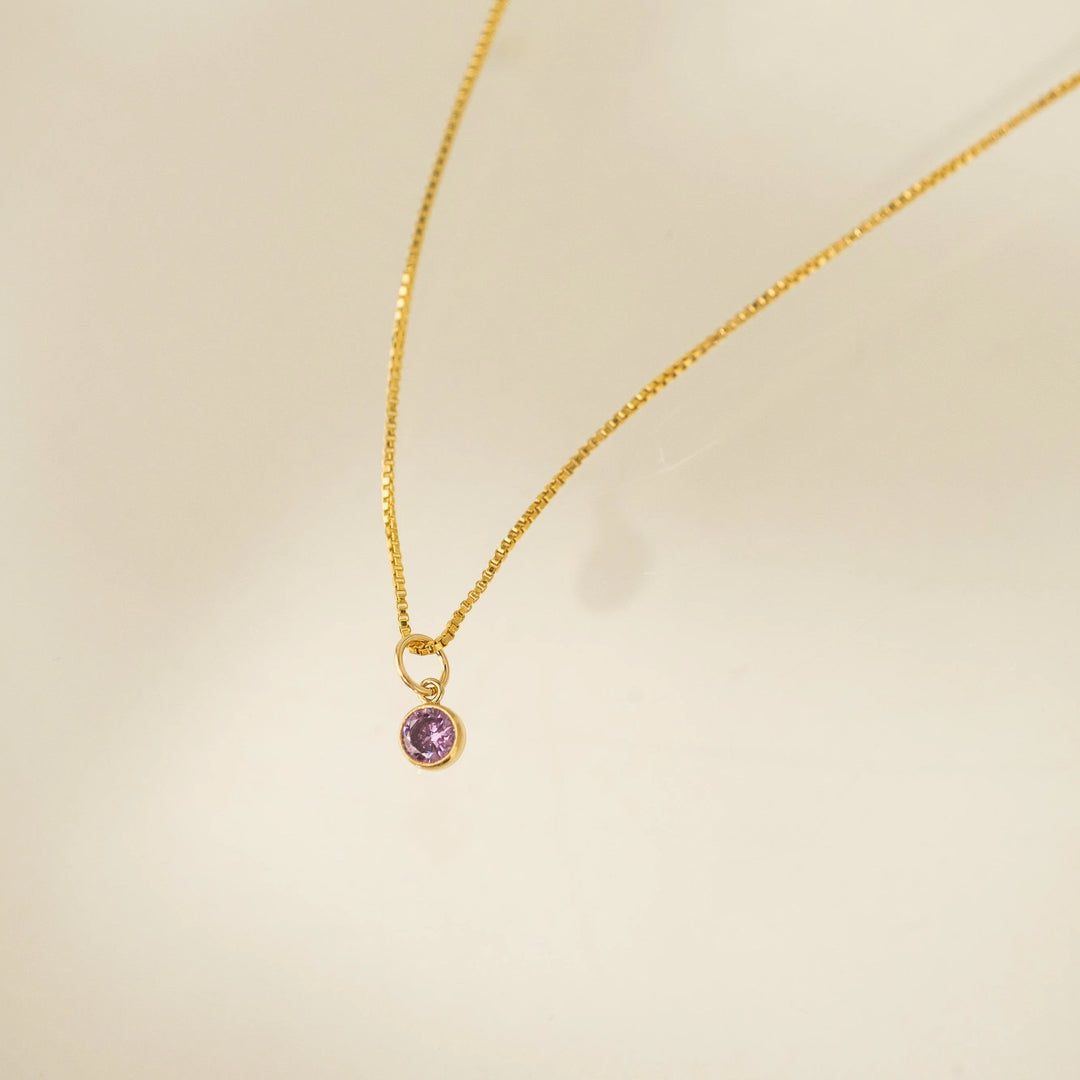 Lovers Tempo Gold-Filled Birthstone Necklace*