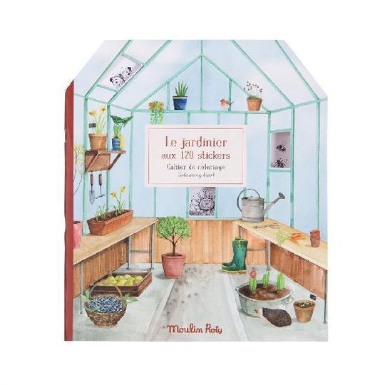 Moulin Roty Gardener Sticker And Coloring Book  712604 *
