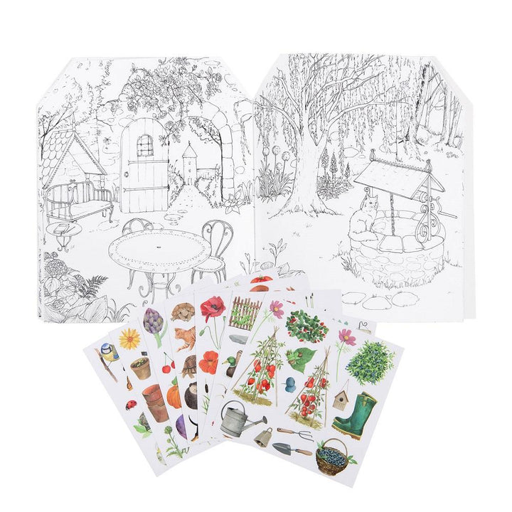 Moulin Roty Gardener Sticker And Coloring Book  712604 *
