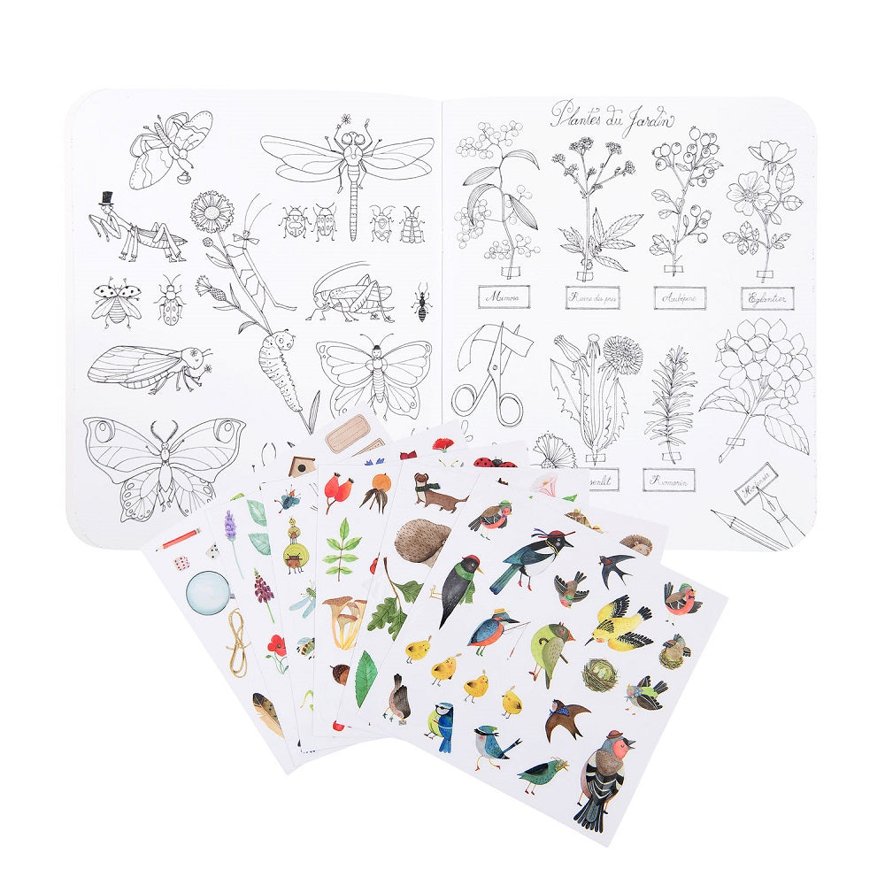 Moulin Roty Botanist Sticker And Coloring Book