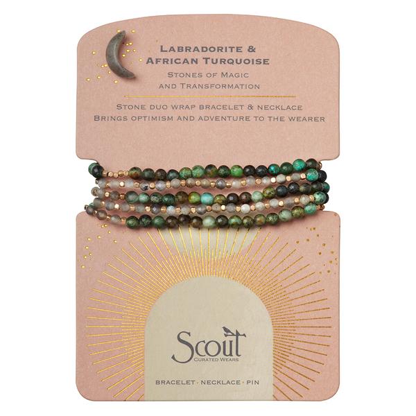 Scout Duo Stone Wrap Bracelet And Pin
