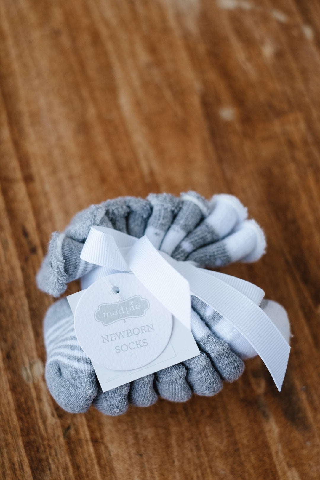Mud Pie Baby Sock Set Grey