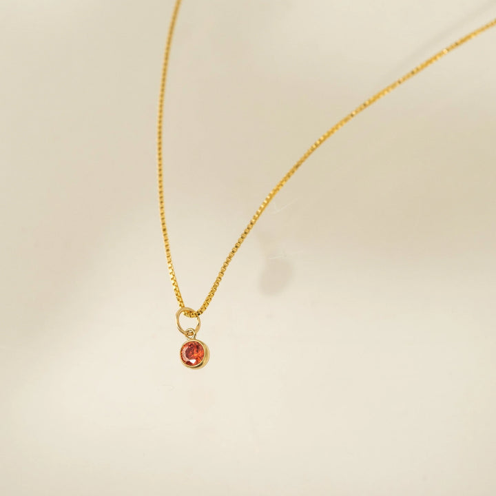 Lovers Tempo Gold-Filled Birthstone Necklace*