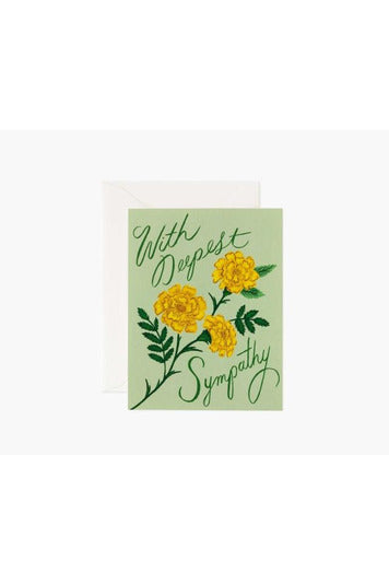 Rifle Paper Co.  Card Marigold Sympathy  GCM173*