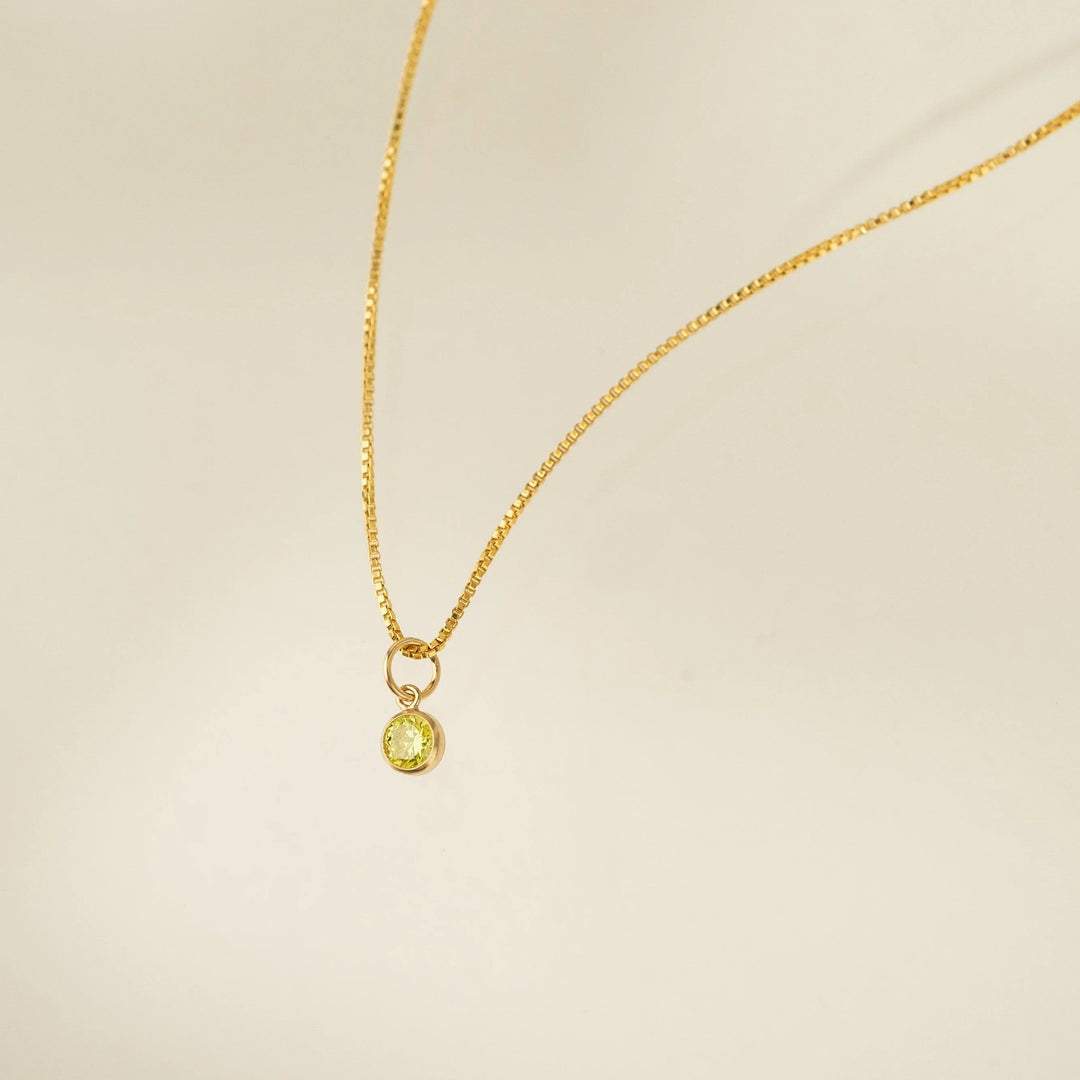 Lovers Tempo Gold-Filled Birthstone Necklace*