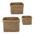 47th & Main Square Seagrass Basket  AMR401