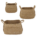 47th & Main Square Seagrass Basket with Handles AMR406