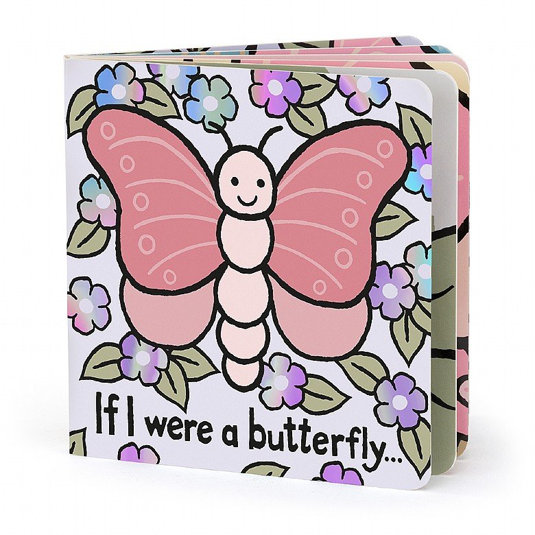 Jellycat If I Were a Butterfly Board Book BB444BUT
