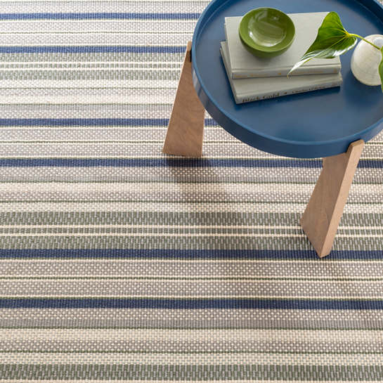 Bay Stripe Cotton Rug*