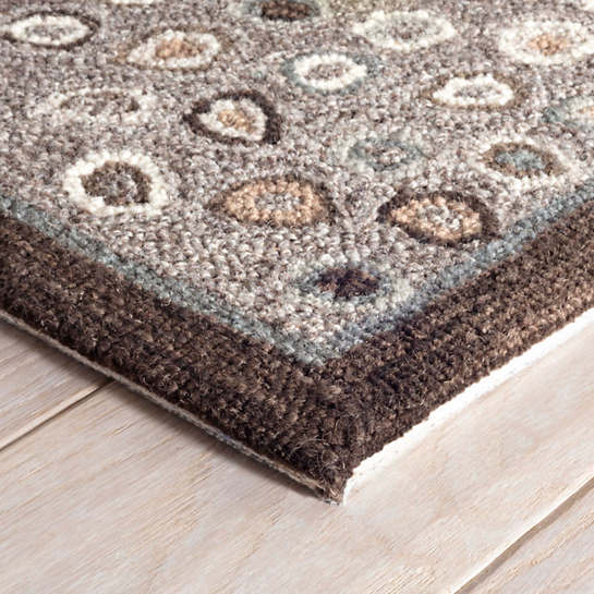 Cat's Paw Grey Micro Hooked Wool Rug