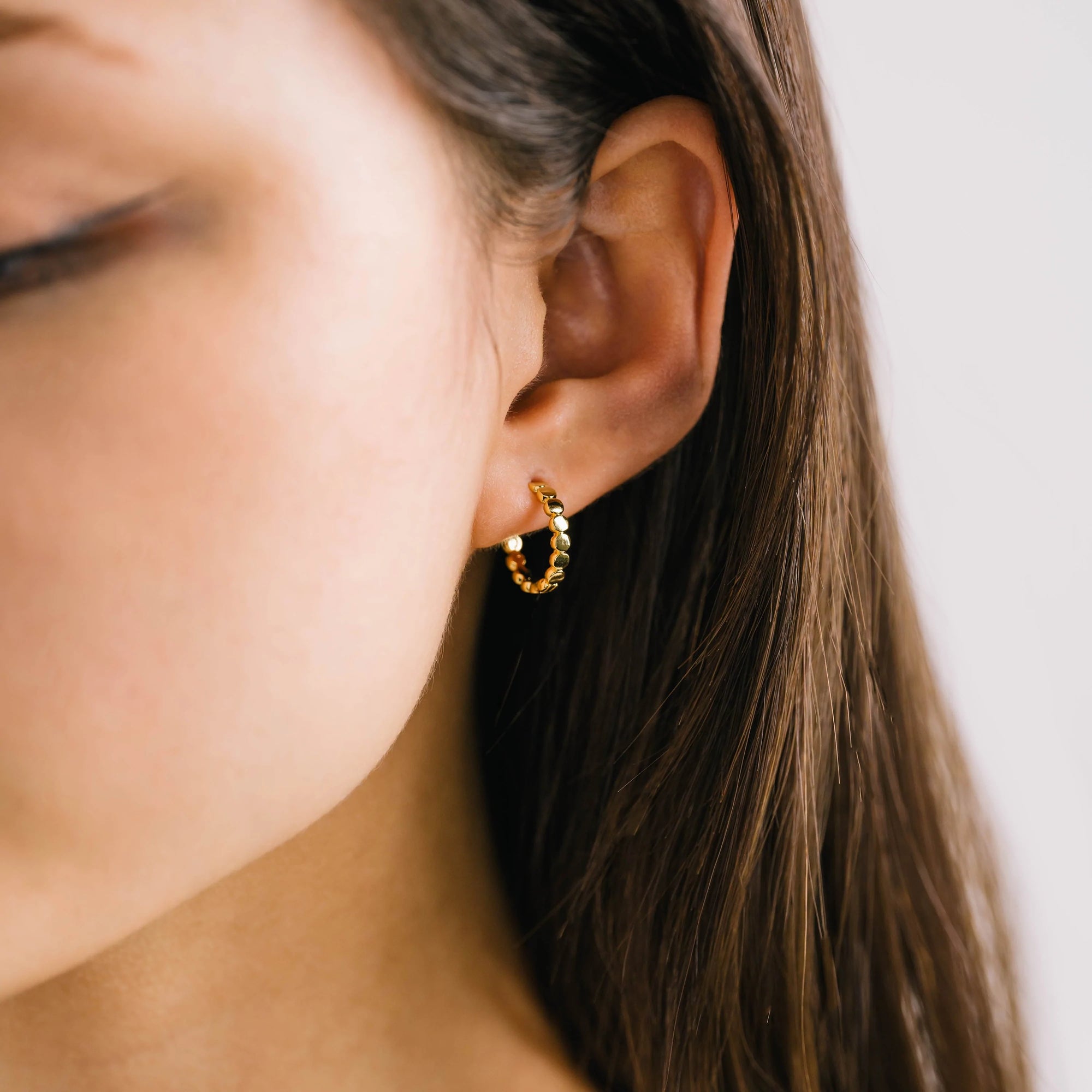 Lovers Tempo Gold Cleo Hoop Earrings