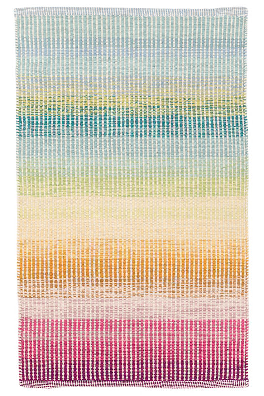 Cotton Woven Rug - Watercolor Horizon*