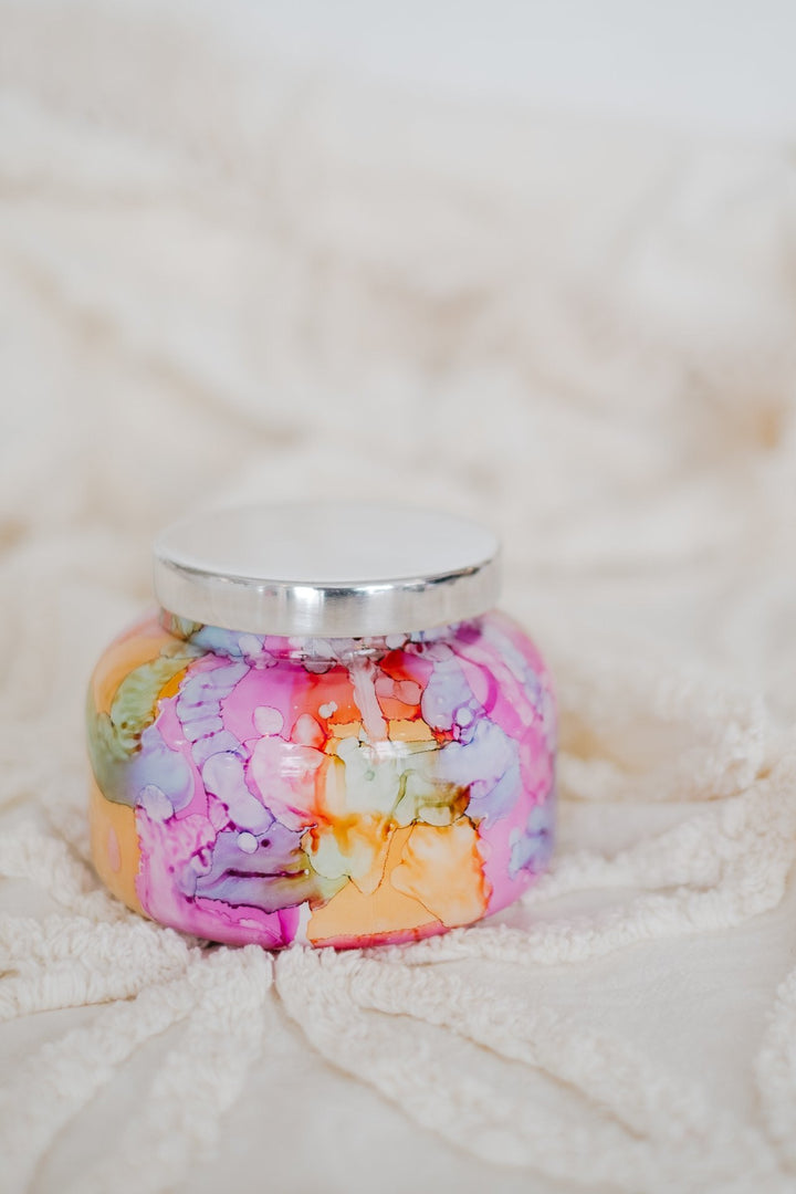 Capri Blue Volcano 19oz Rainbow Watercolor Jar