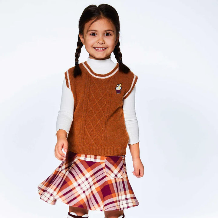 Deux Par Deux Girls Long Sleeve Mock Neck   E20YG71  White *