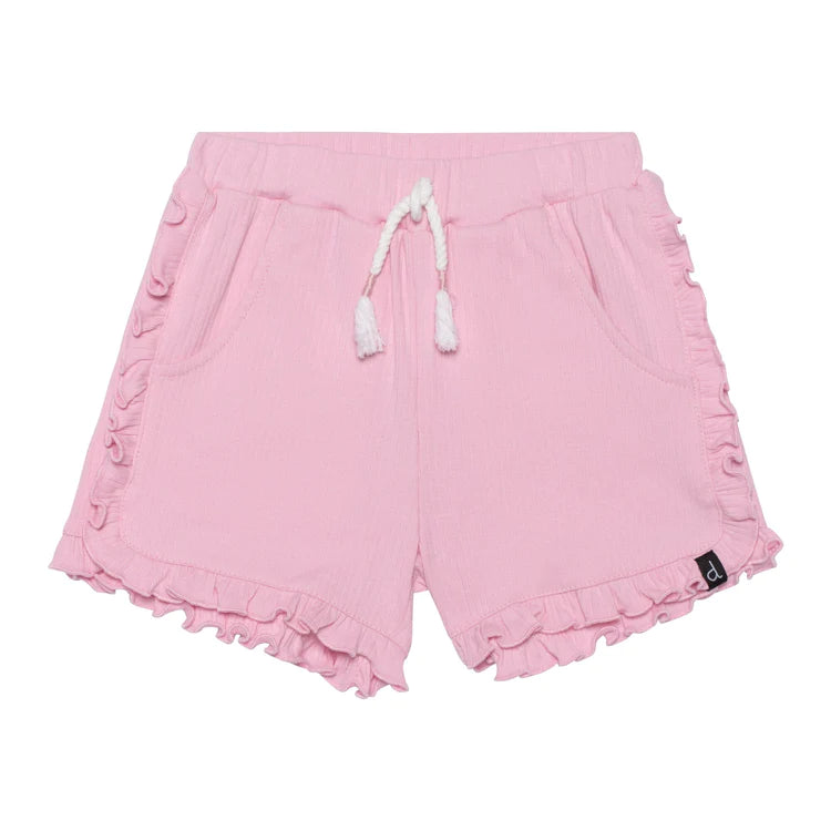Deux Par Deux Girls Shorts With Frill  E30YM25-620  Cameo Pink