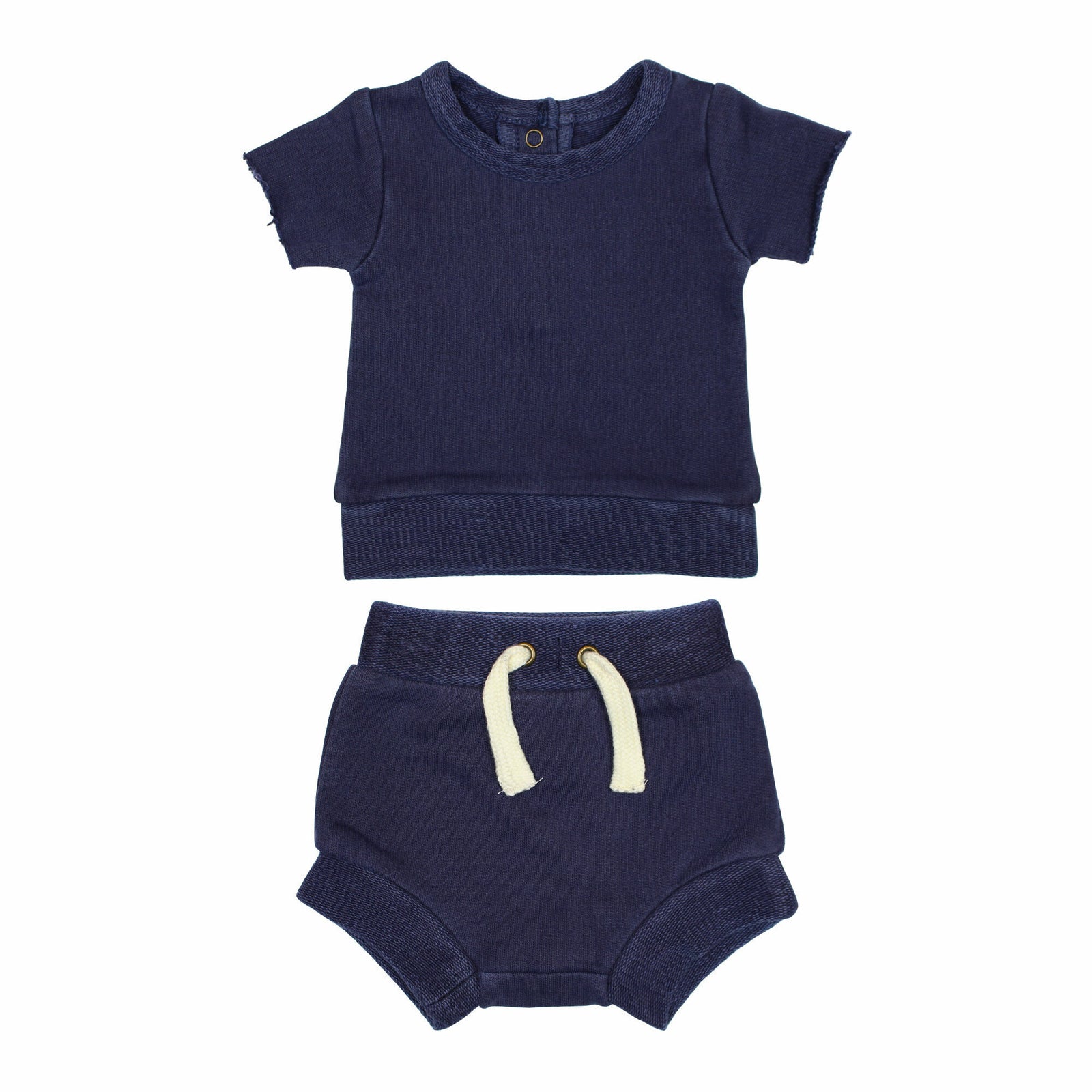 Loved Baby 2 Pce Tee and Shorties Set - FT700 Indigo **