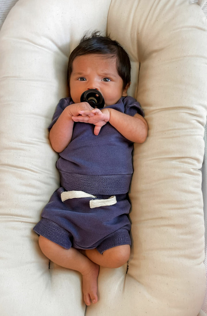 Loved Baby 2 Pce Tee and Shorties Set - FT700 Indigo **