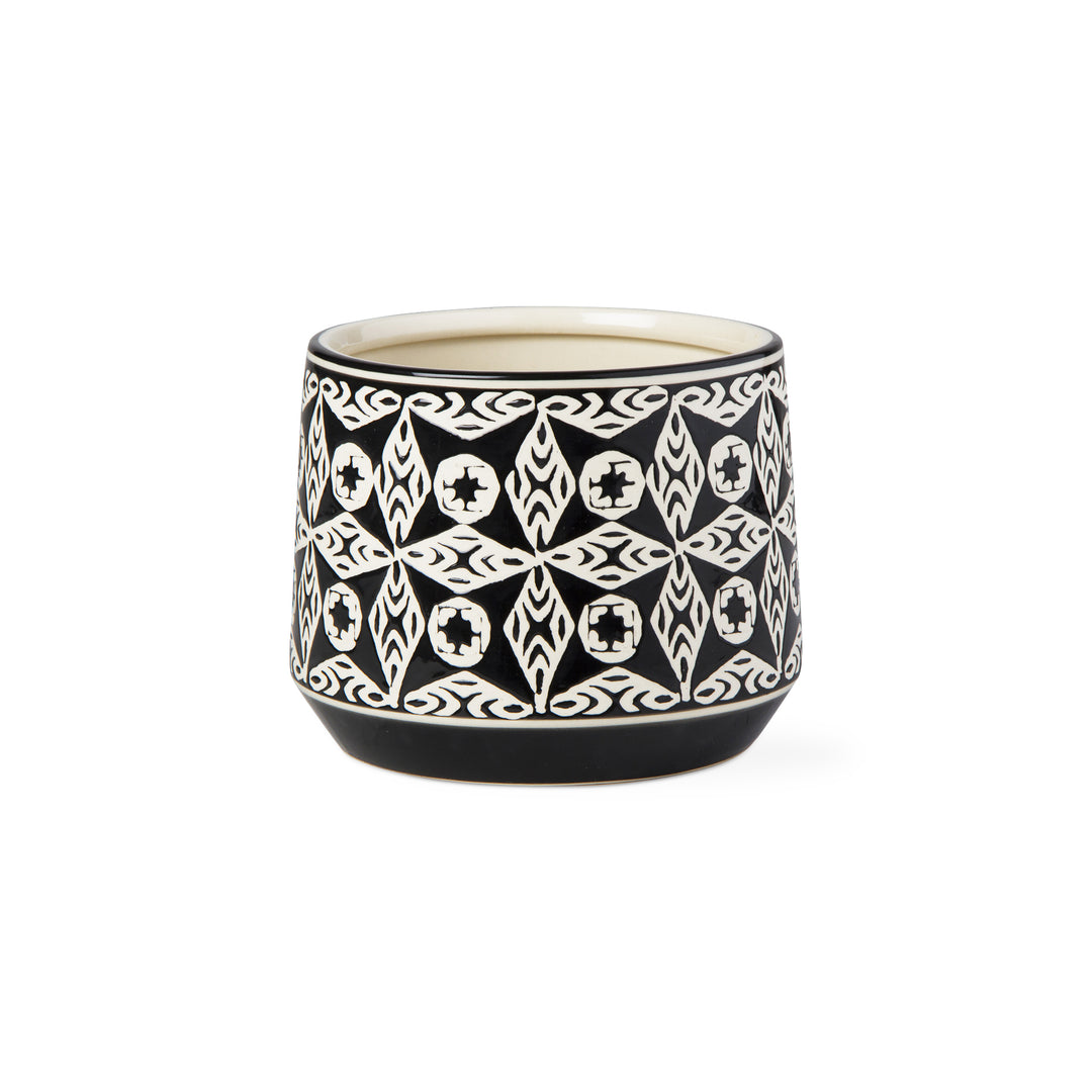 Tag Khilana Planter G11766 Large Black Multi