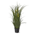 Tag Potted Grass with LED Lights G15358