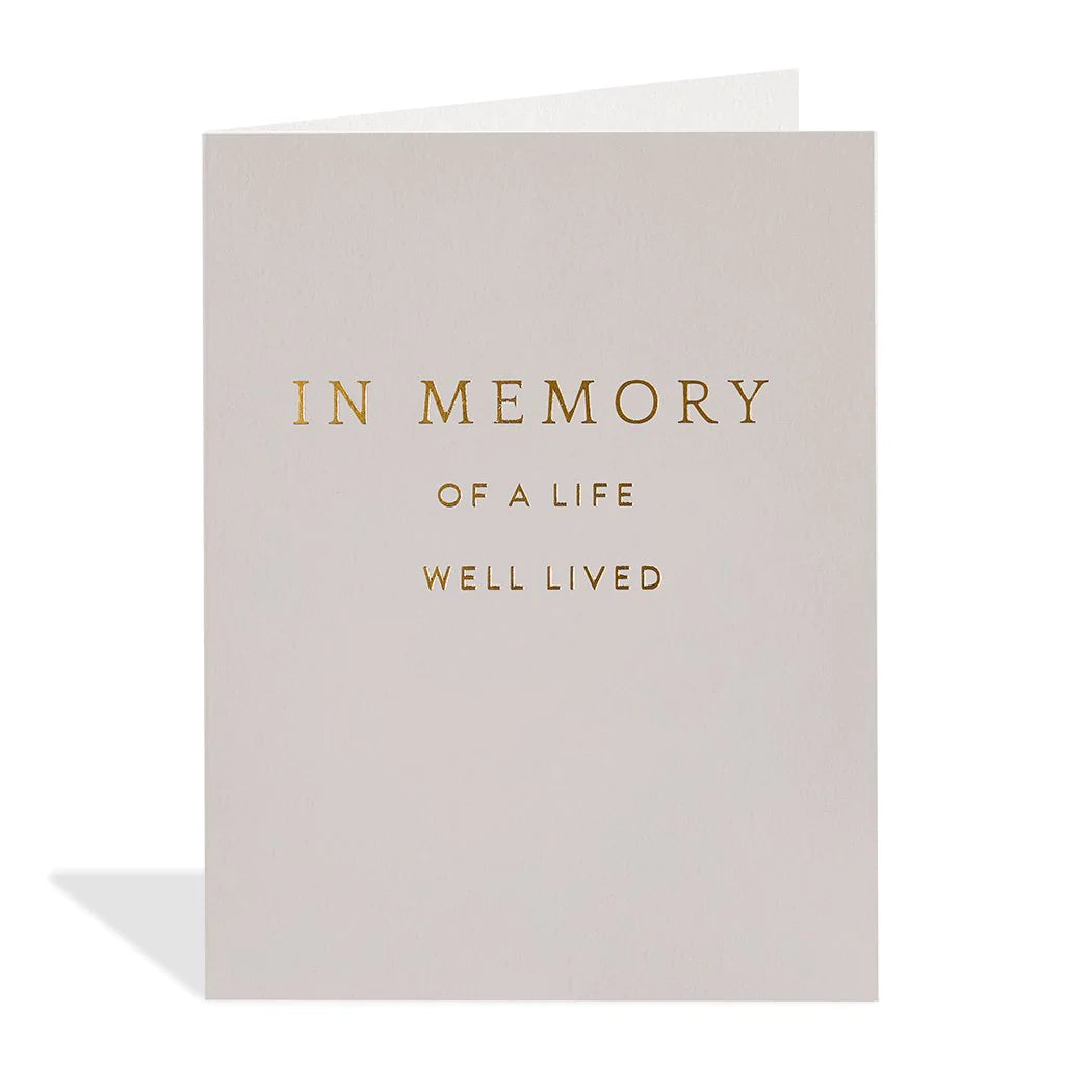 Halfpenny Card - HPST20145 In Memory Of A Life*