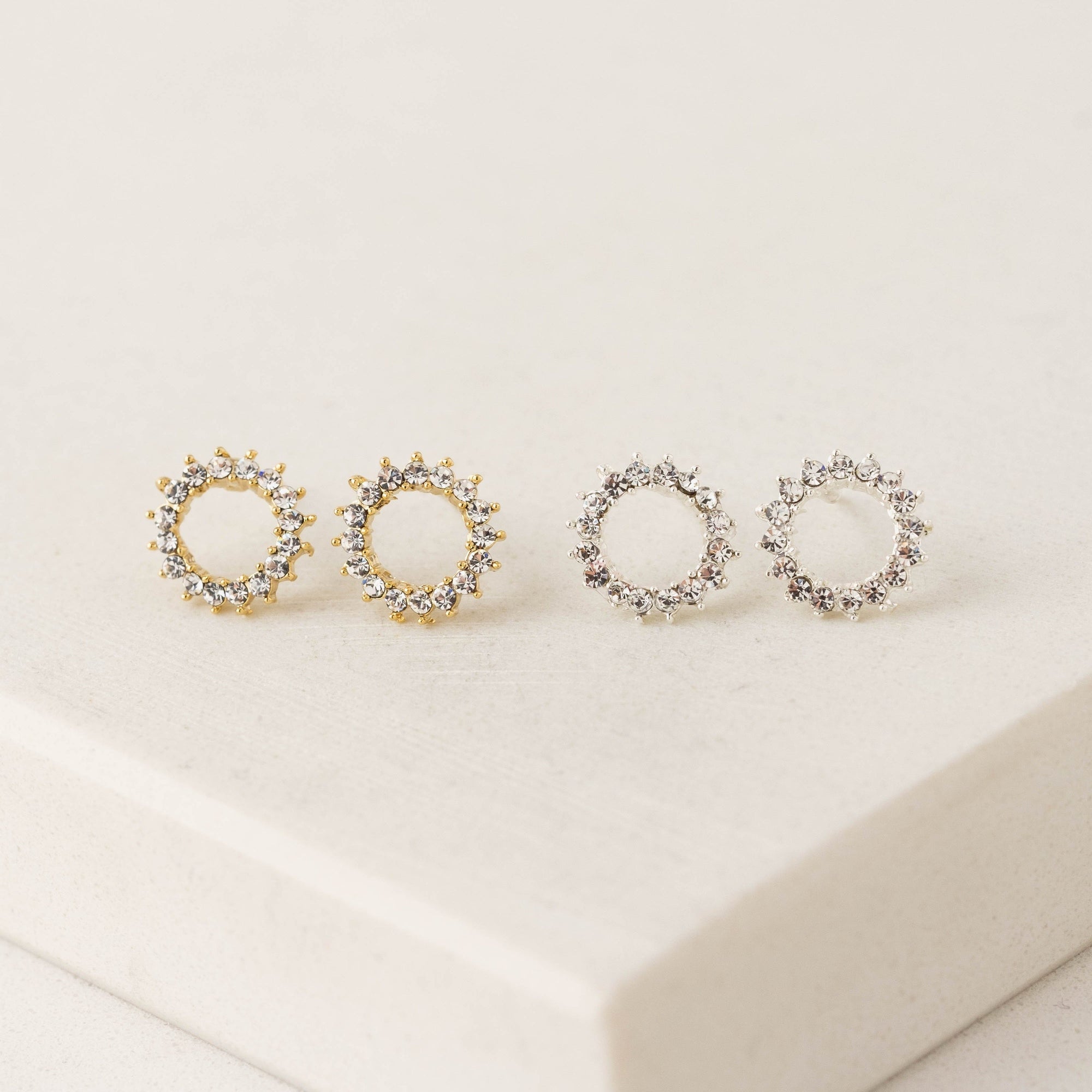 Lovers Tempo Halo Stud Earrings