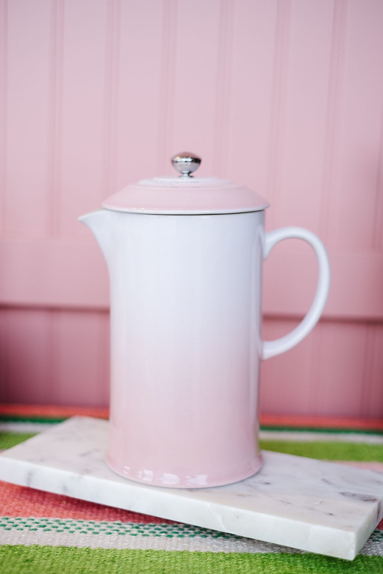 Le Creuset French Press - Shell Pink* – Crocus & Ivy Interiors