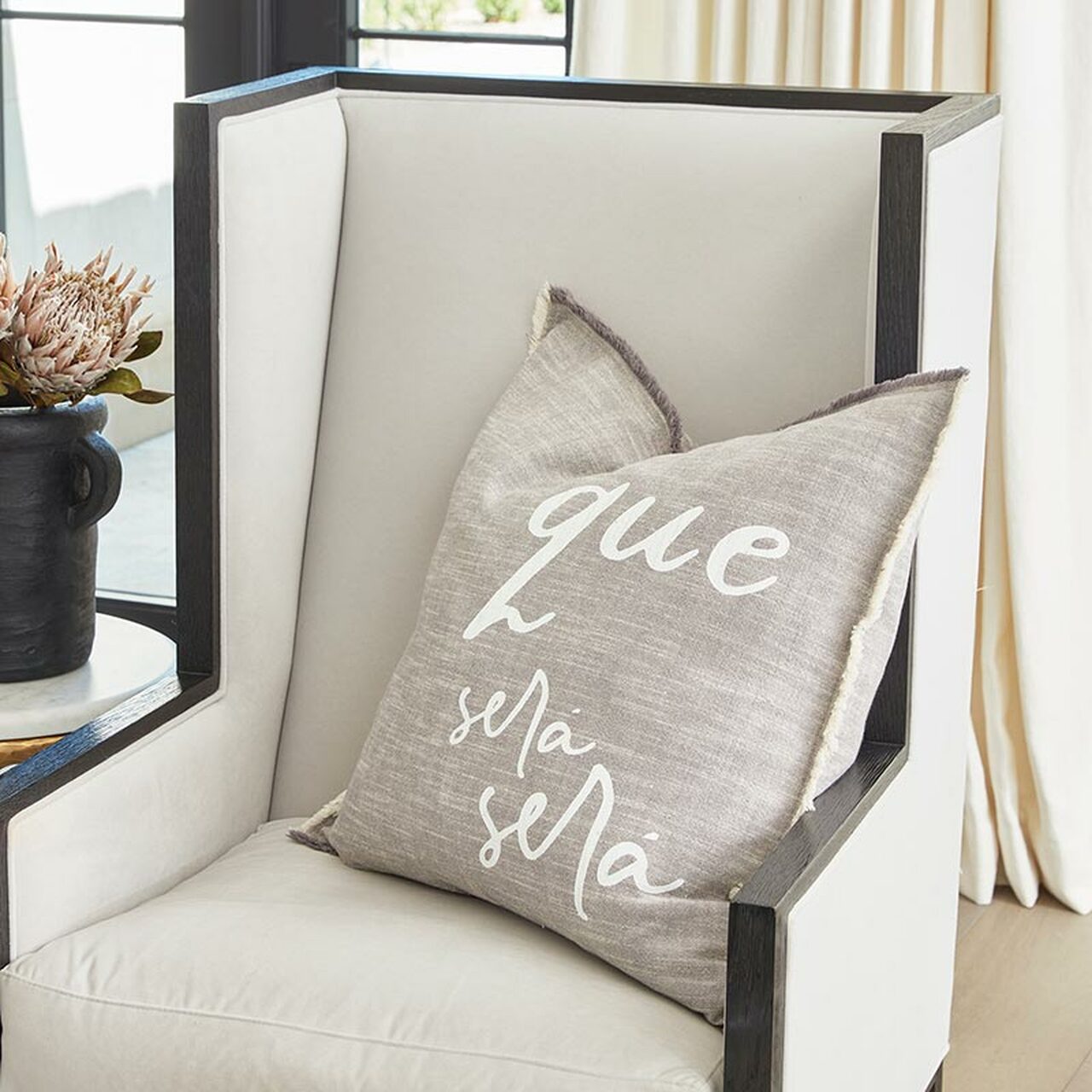 Santa Barbara Euro Cushion - Que Sera Sera  CR-L2065