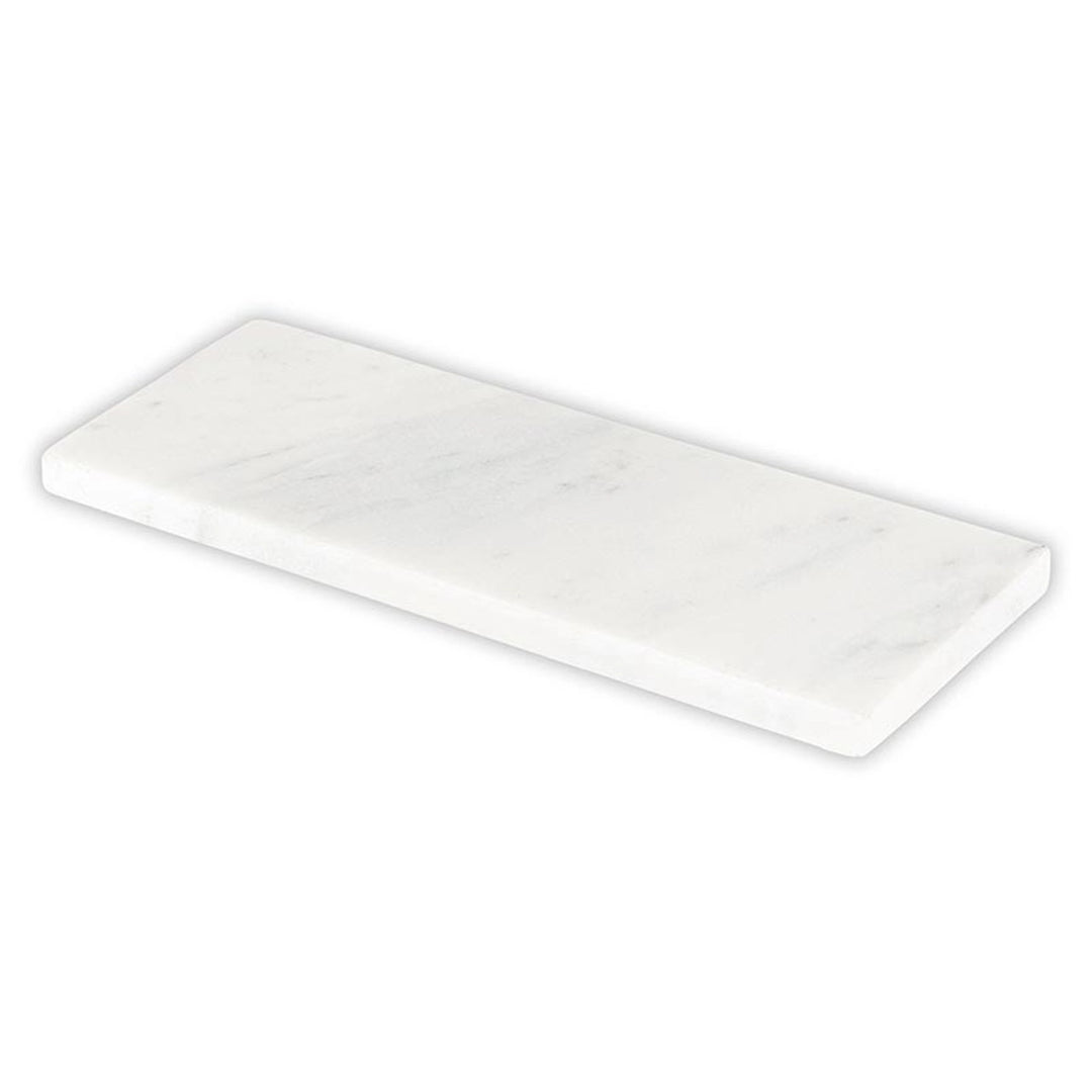 Santa Barbara White Marble Plank Tray