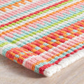 Lucky Stripe Spring Woven Cotton Rug