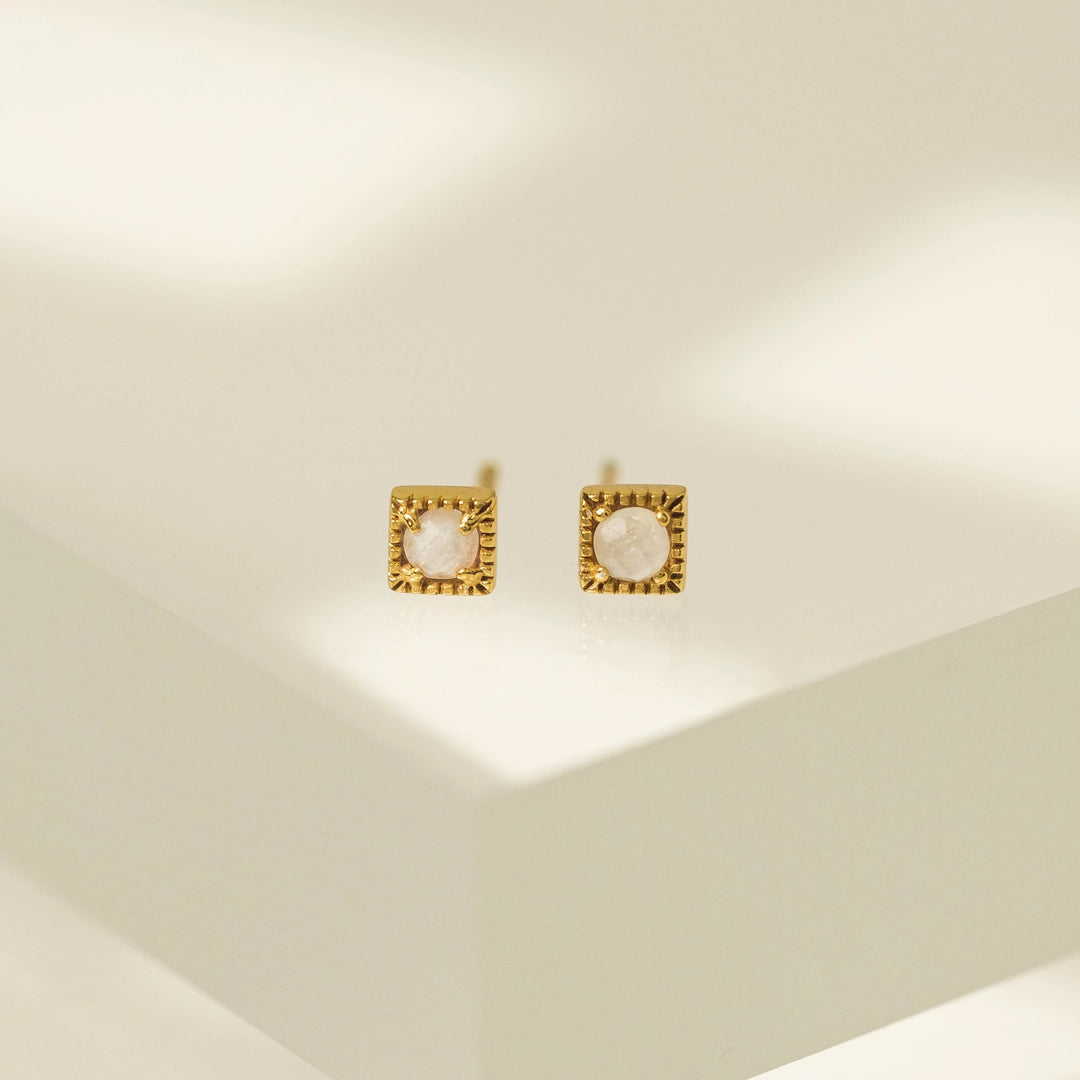 Lovers Tempo Eclipse Stud Earring - Moonstone*