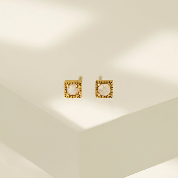 Lovers Tempo Eclipse Stud Earring - Moonstone*