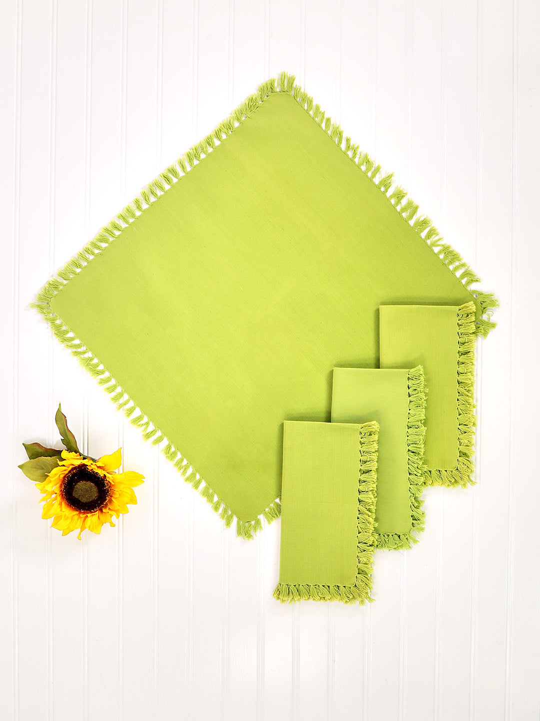 April Cornell Essential Napkin Set/4  Light Green