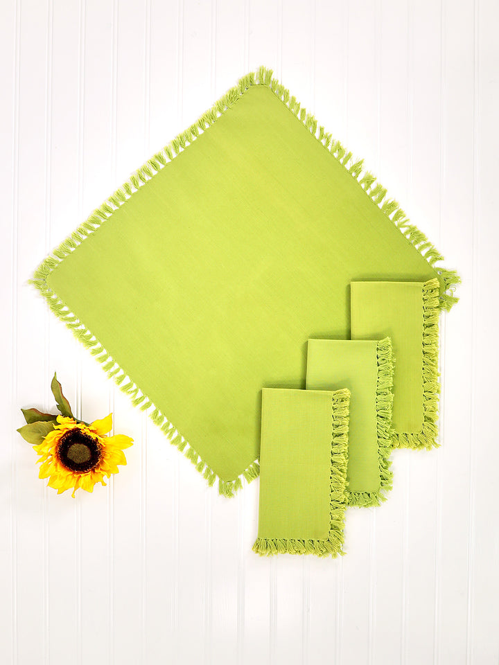 April Cornell Essential Napkin Set/4  Light Green