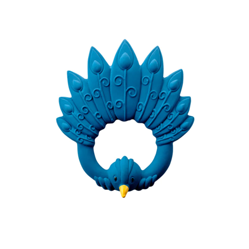 Natruba Teether  TE-PEA01-BL  Peacock Blue