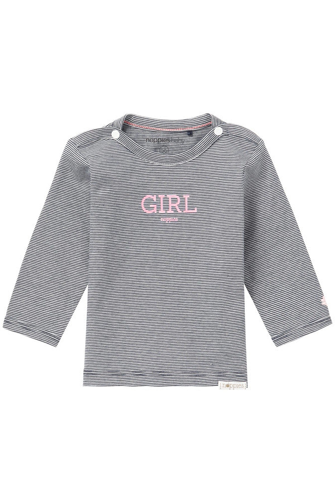 Noppies Baby Girl Long Sleeve Tee 67370 Navy **