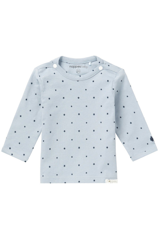 Noppies Baby Boy LS Tee 67378 Grey Blue **