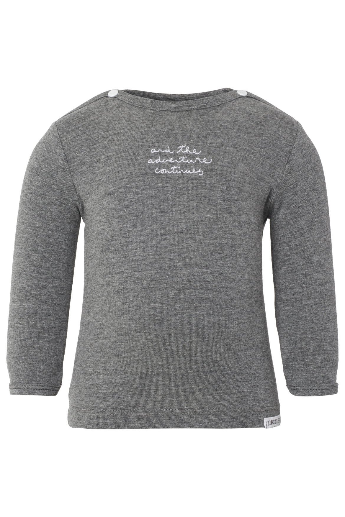 Noppies Unisex Baby T-Shirt 67337 Anthracite Melange **