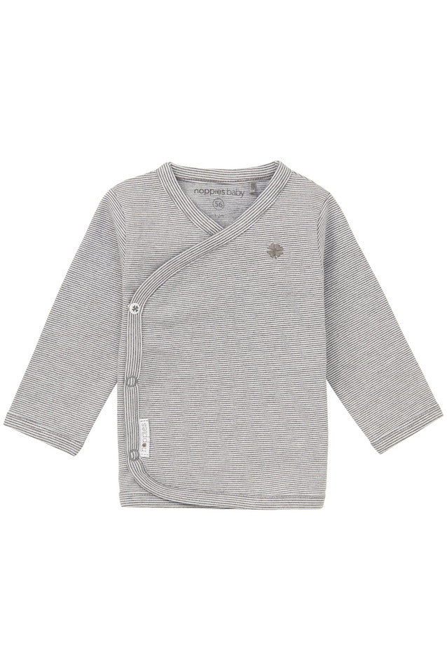 Noppies Unisex Wrap T-Shirt  67315 Anthracite Melange **