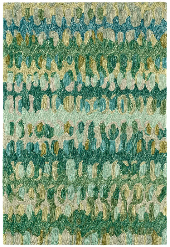Dash And Albert Paint Chip Wool Rug - Moss
