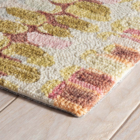 Paint Chip Micro Hooked Rug- Pastel