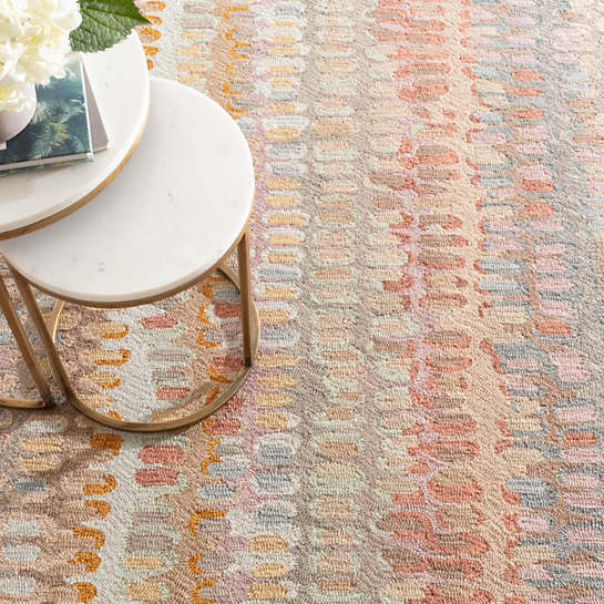 Dash And Albert Paint Chip  Wool Rug - Stone