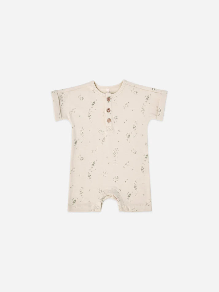 Quincy Mae Baby Short Sleeve One Piece  QM103RALE  Space